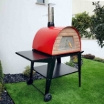 Picture of Pizza Oven Red MAXIMUS With Atlas Black Stand