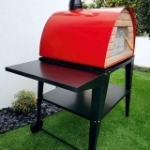 Picture of Pizza Oven Red MAXIMUS With Atlas Black Stand