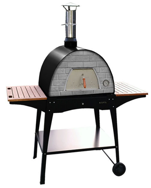 Picture of Portable Wood Pizza Oven Black MAXIMUS - WOODY Black Stand