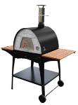 Picture of Portable Wood Pizza Oven Black MAXIMUS - WOODY Black Stand