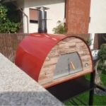 Picture of Pizza Oven Red MAXIMUS PRIME ARENA with Parma Black Stand