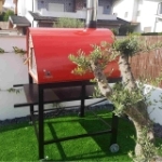 Picture of Pizza Oven Red MAXIMUS PRIME ARENA with Parma Black Stand