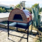 Picture of Pizza Oven Red MAXIMUS PRIME ARENA with Parma Black Stand