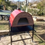 Picture of Pizza Oven Red MAXIMUS PRIME ARENA with Parma Black Stand