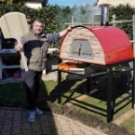 Picture of Pizza Oven Red MAXIMUS PRIME ARENA with Parma Black Stand