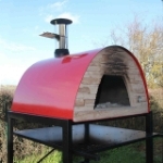 Picture of Pizza Oven Red MAXIMUS PRIME ARENA with Parma Black Stand