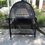 Picture of Wood Burning Pizza Oven Black MAXIMUS PRIME with Parma Black Stand