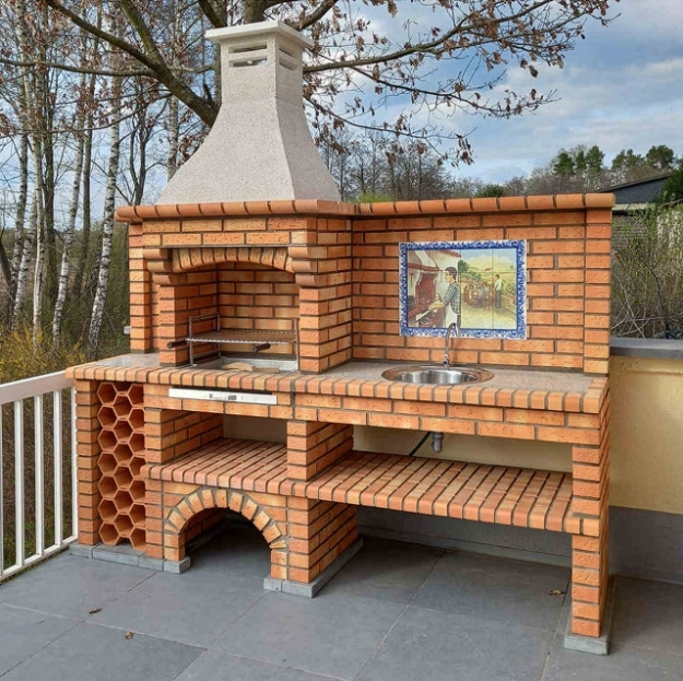 Brick bbq kit with oven cheap