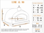 Picture of Wood fired Pizza Oven LUME AL 90cm