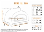Picture of Wood fired Pizza Oven LUME AL 100 cm