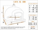 Picture of Wood fired Pizza Oven LAVA AL 100 cm