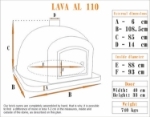 Picture of Wood fired Oven LAVA AL 110 cm