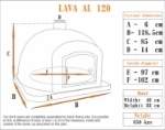 Picture of Wood Pizza Oven LAVA AL 120 cm