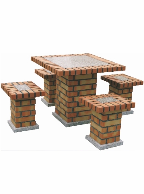 Picture of Garden Stone and Brick Table CS158F
