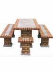 Picture of Garden Stone and Brick Table CS159F