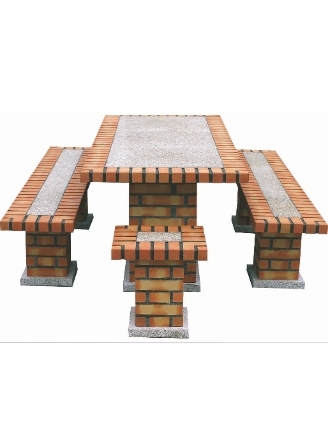Picture of Garden Stone and Brick Table CS159F