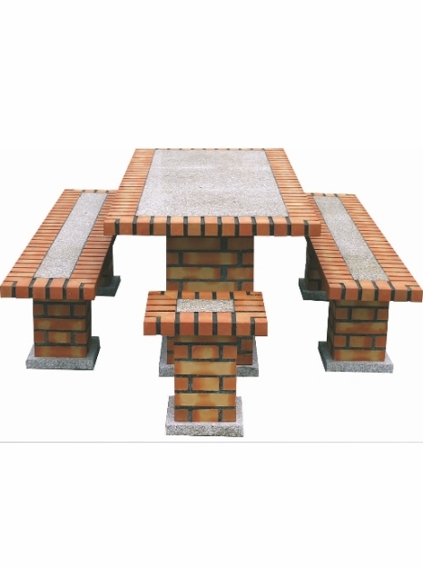 Picture of Garden Stone and Brick Table CS159F