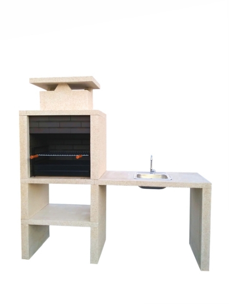 Picture of Contemporary Garden Barbecue with Sink CS6090F