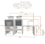 Picture of Contemporary Barbecue with Oven and Sink CS6140F 