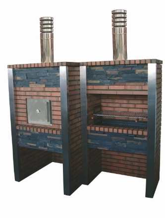 Picture of Stone and Brick Barbecue with Oven CS3060F