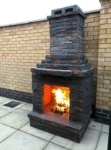 Picture of Outdoor Stone Fireplace PR3100F