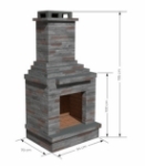 Picture of Outdoor Stone Fireplace PR3100F