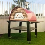 Picture of Pizza Oven Red MAXIMUS PRIME ARENA with Bello Black Stand