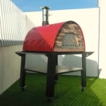 Picture of Pizza Oven Red MAXIMUS PRIME ARENA with Bello Black Stand