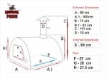 Picture of Pizza Oven Red MAXIMUS PRIME ARENA with Parma Black Stand