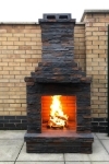 Picture of Outdoor Stone Fireplace PR3100F