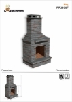 Picture of Outdoor Stone Fireplace PR3100F