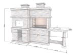 Picture of Stone Barbecue With Pizza Oven PR4740F