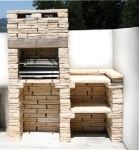 Picture of Natural stone barbecue with worktop FB003F