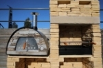 Picture of Natural stone barbecue with worktop and MAXIMUS oven FB013F