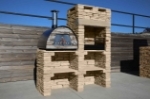 Picture of Natural stone barbecue with worktop and MAXIMUS oven FB013F
