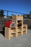 Picture of Natural stone barbecue with worktop and MAXIMUS oven FB014F