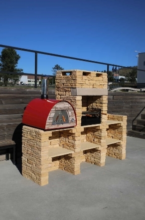 Picture of Natural stone barbecue with worktop and MAXIMUS oven FB014F